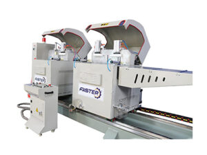 Máy Cắt nhôm 2 Đầu F450 Lưỡi Đẩy Từ Dưới Lên