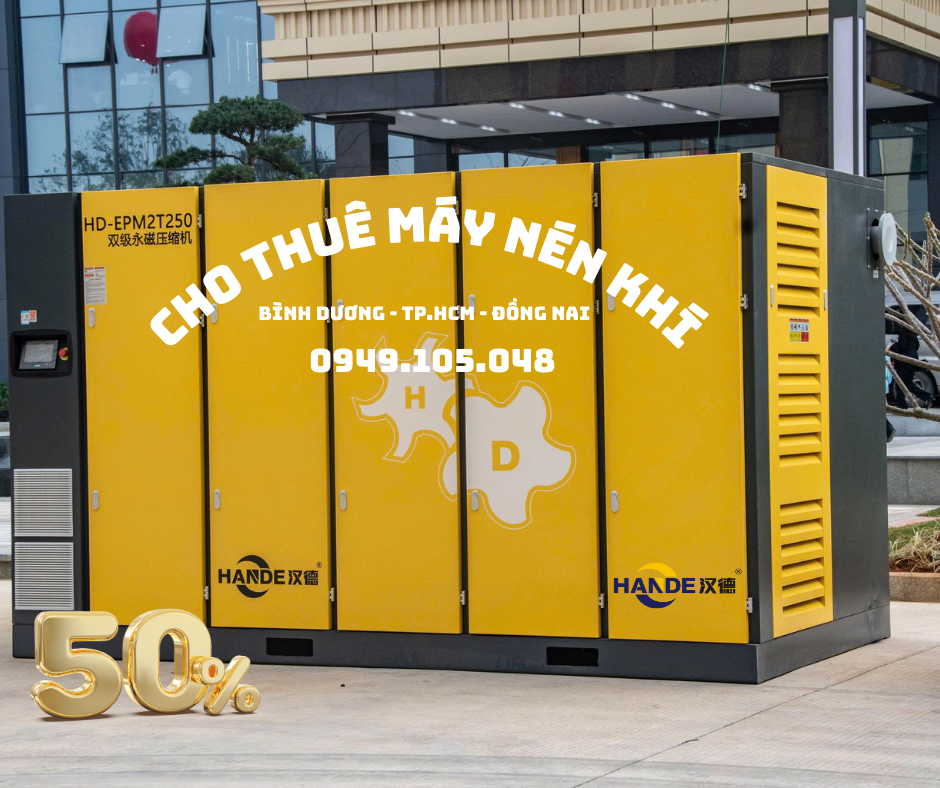 thuê máy nén khí giá rẻ tại bình dương và các tỉnh lân cận
